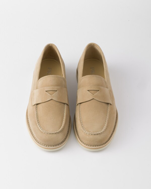 Bleached suede loafers Bleached suede loafers
