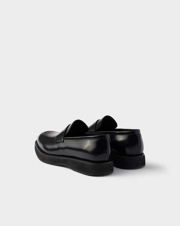 Brushed leather loafers Brushed leather loafers