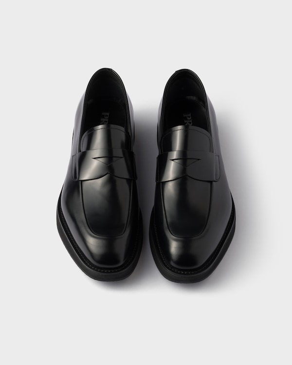 Brushed leather loafers Brushed leather loafers