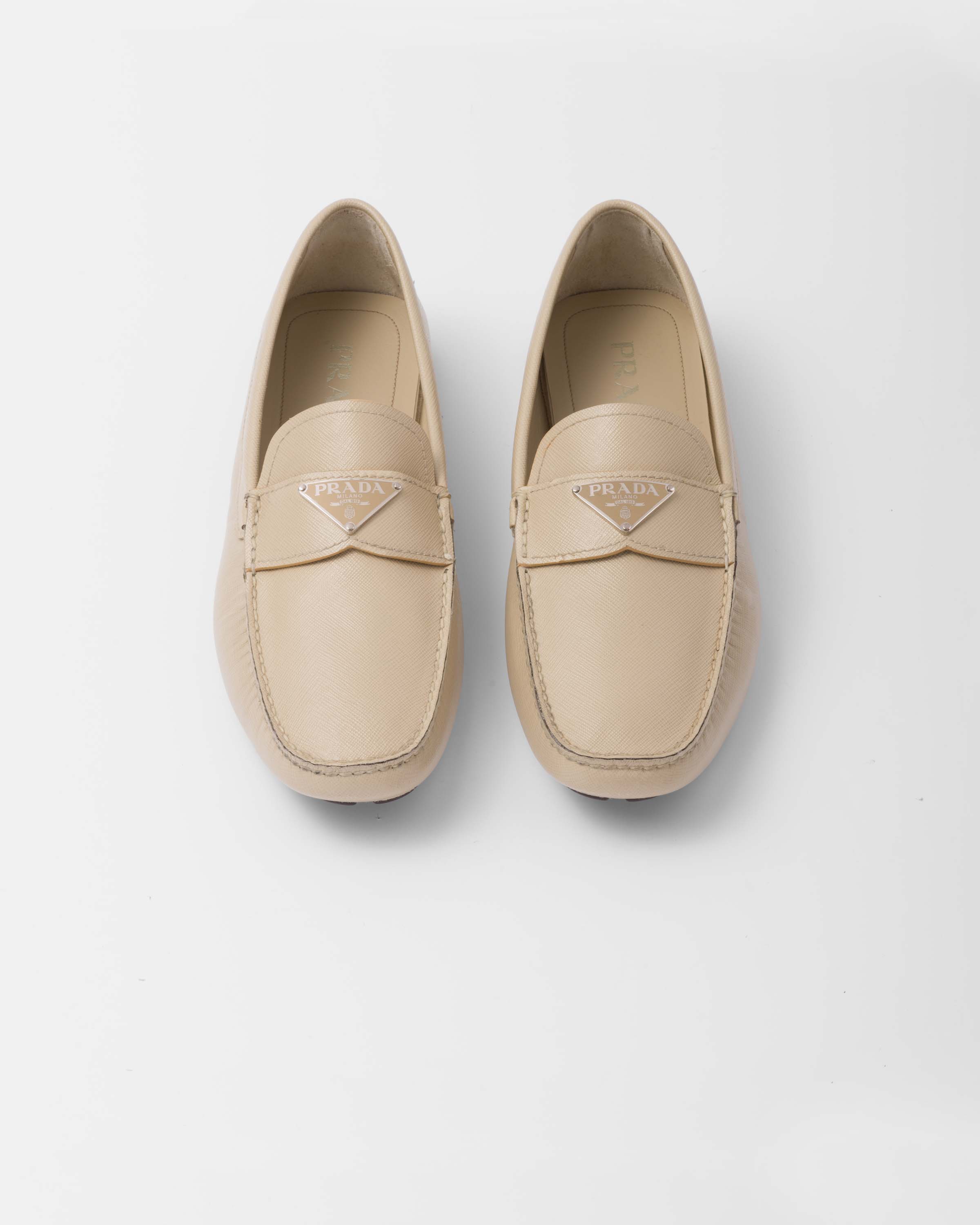 Prada Saffiano leather loafers 4