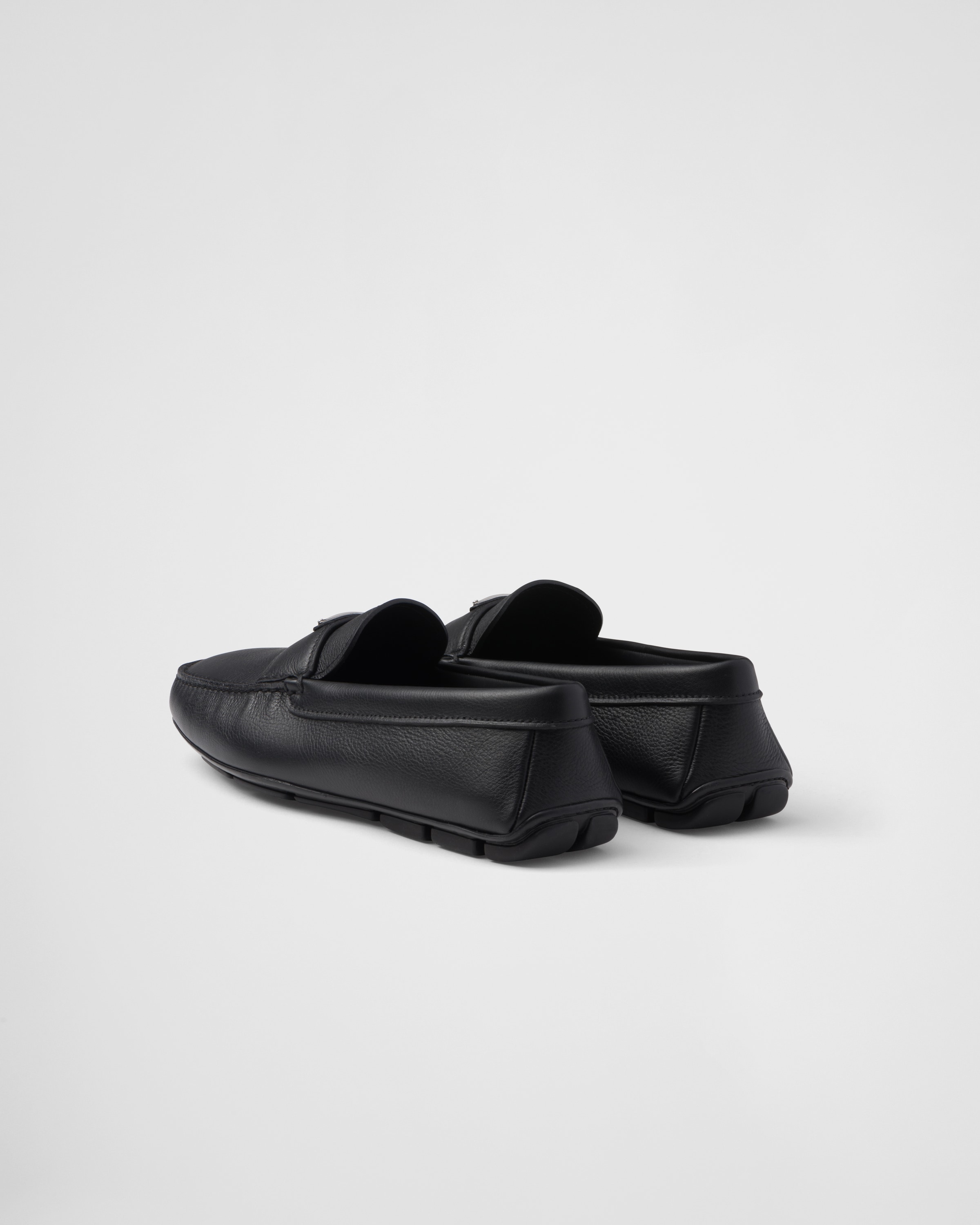 Black Leather driving shoes | PRADA