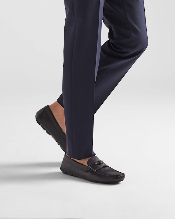 Mocassins en cuir saffiano Mocassins en cuir saffiano