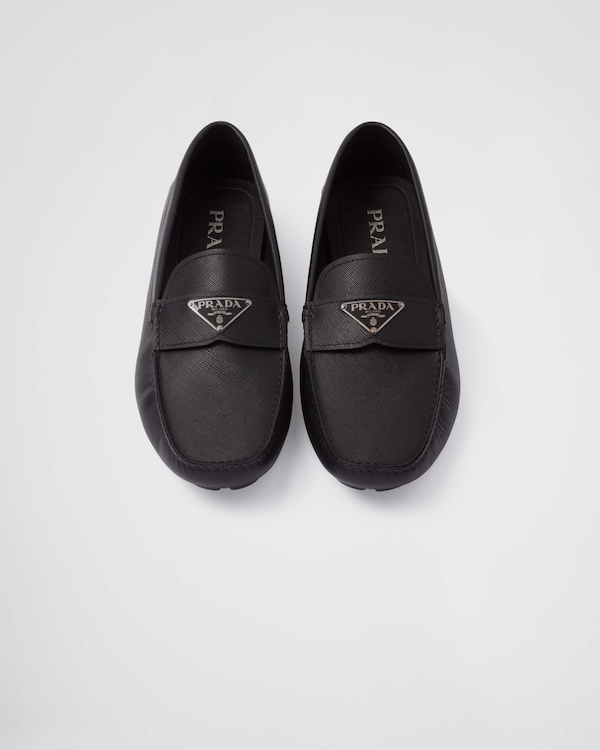 Mocassins en cuir saffiano Mocassins en cuir saffiano