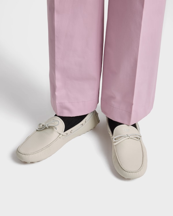 Leather driving shoe - White Leather driving shoe - White
