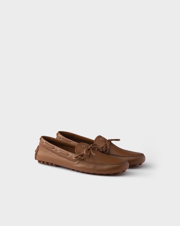 Leather driving shoe - Cognac Leather driving shoe - Cognac