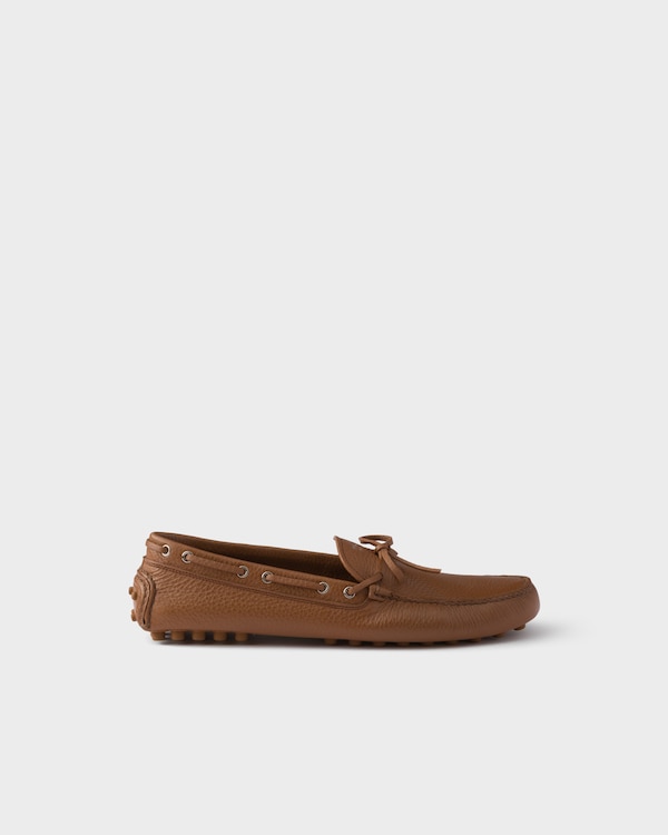 Leather driving shoe - Cognac Leather driving shoe - Cognac