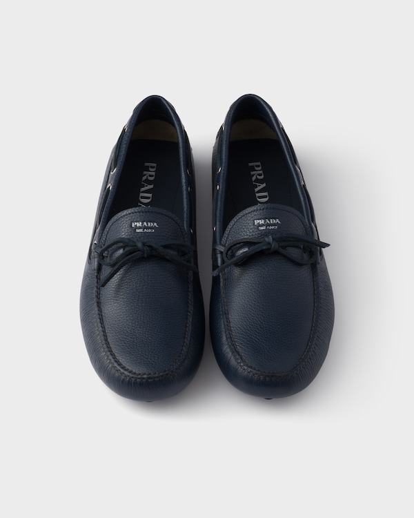 حذاء قيادة من الجلد - أزرق بلطيقي حذاء قيادة من الجلد - أزرق بلطيقي