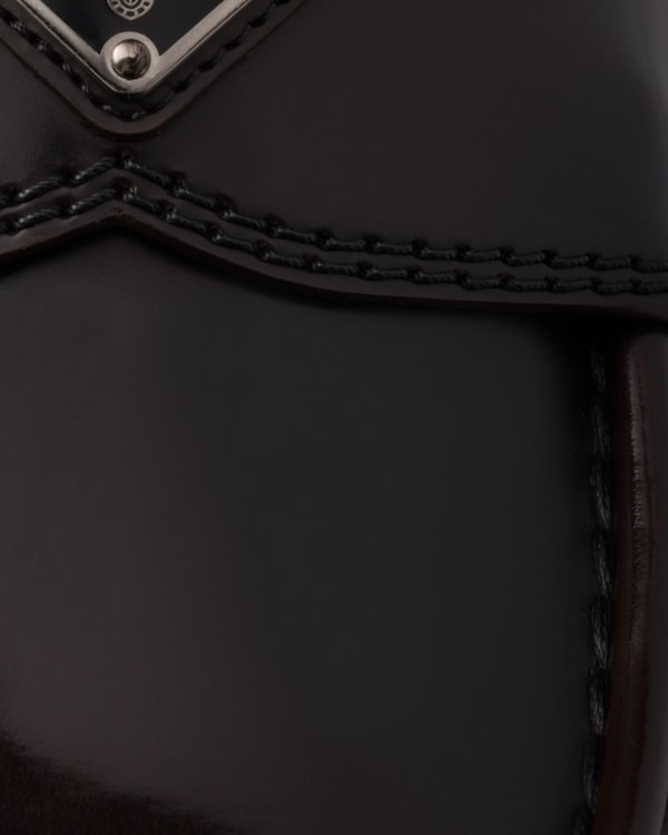 Chocolate brushed leather loafers Chocolate brushed leather loafers