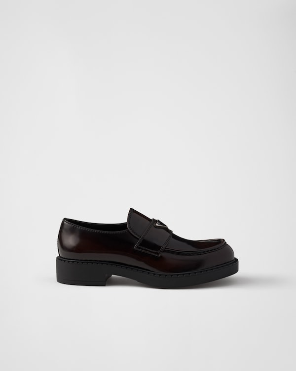 Chocolate brushed leather loafers Chocolate brushed leather loafers