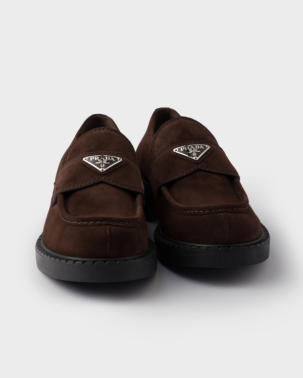 Chocolate suede loafers Chocolate suede loafers
