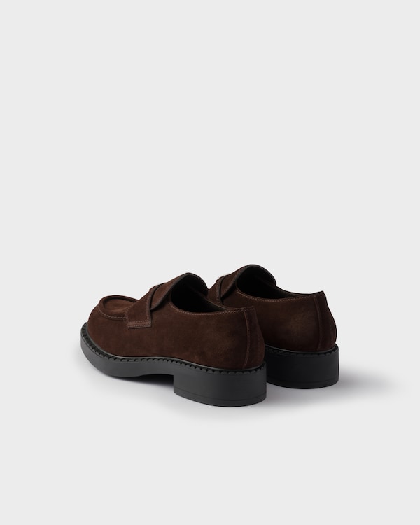 Chocolate suede loafers Chocolate suede loafers
