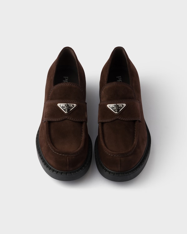 Chocolate suede loafers Chocolate suede loafers