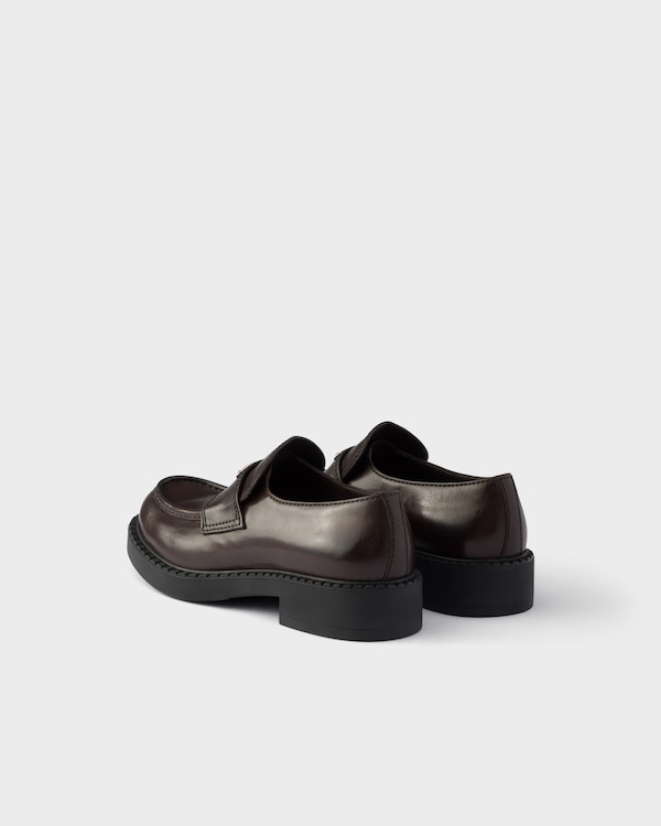Chocolate aged leather loafers - Teak Chocolate aged leather loafers - Teak