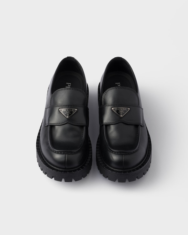 Loafer aus gebürstetem Leder Loafer aus gebürstetem Leder