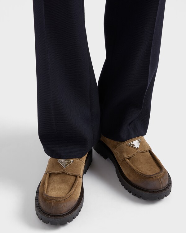 Aged suede loafers - Light Brown Aged suede loafers - Light Brown