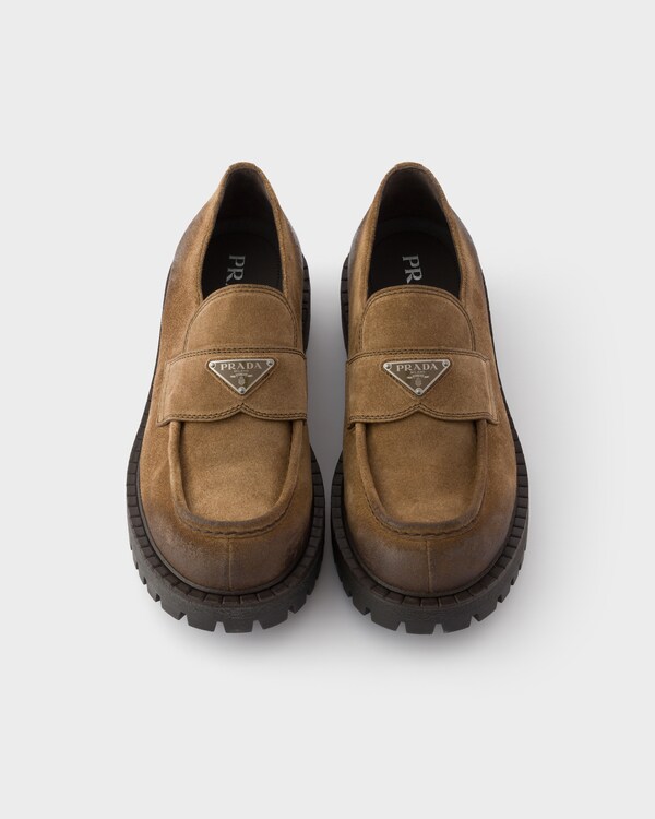 Aged suede loafers - Light Brown Aged suede loafers - Light Brown