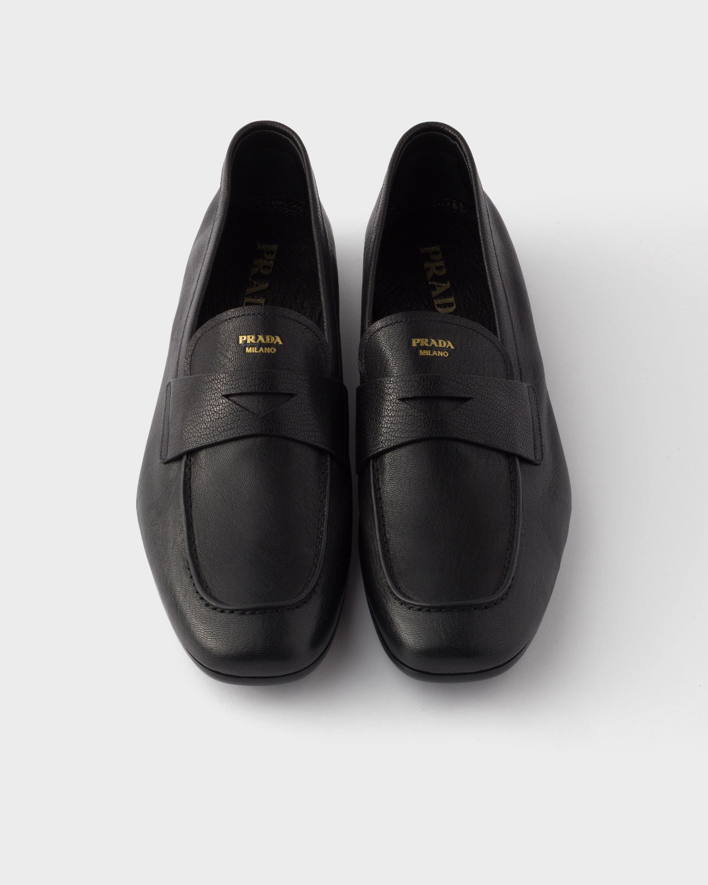 Leather loafers
