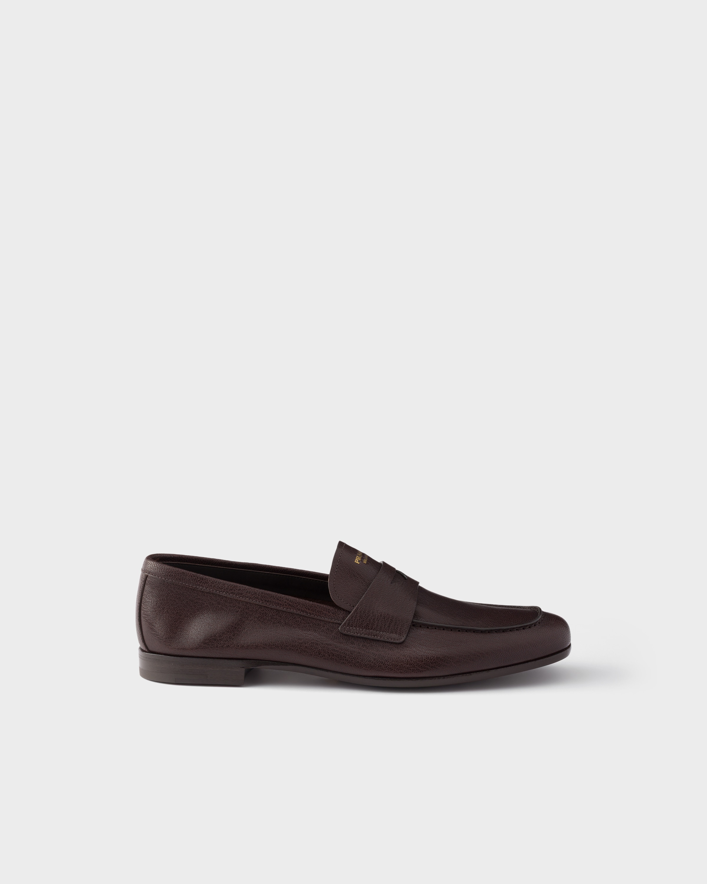 Prada Mocassini In Pelle, Uomo, Moro, Taglia 6