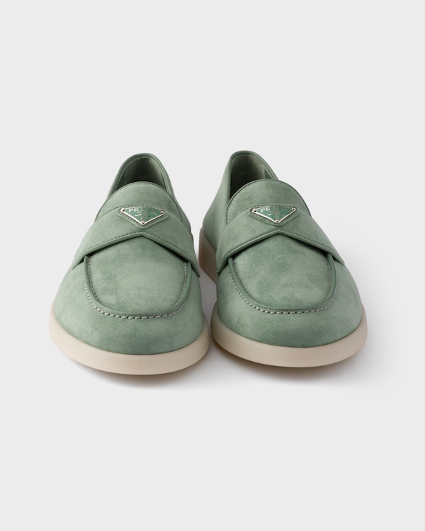 Suede loafers - Sage Green Suede loafers - Sage Green