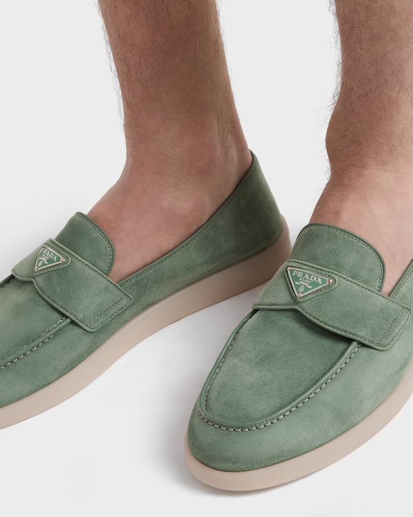 Suede loafers - Sage Green Suede loafers - Sage Green