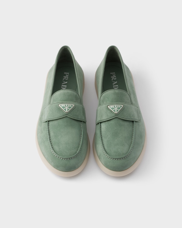 Suede loafers - Sage Green Suede loafers - Sage Green