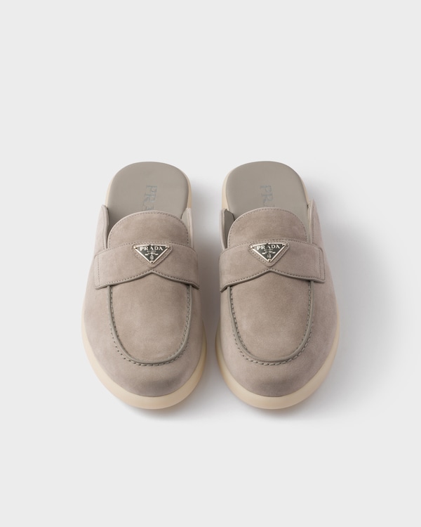 Suede mules - Cloudy Gray Suede mules - Cloudy Gray