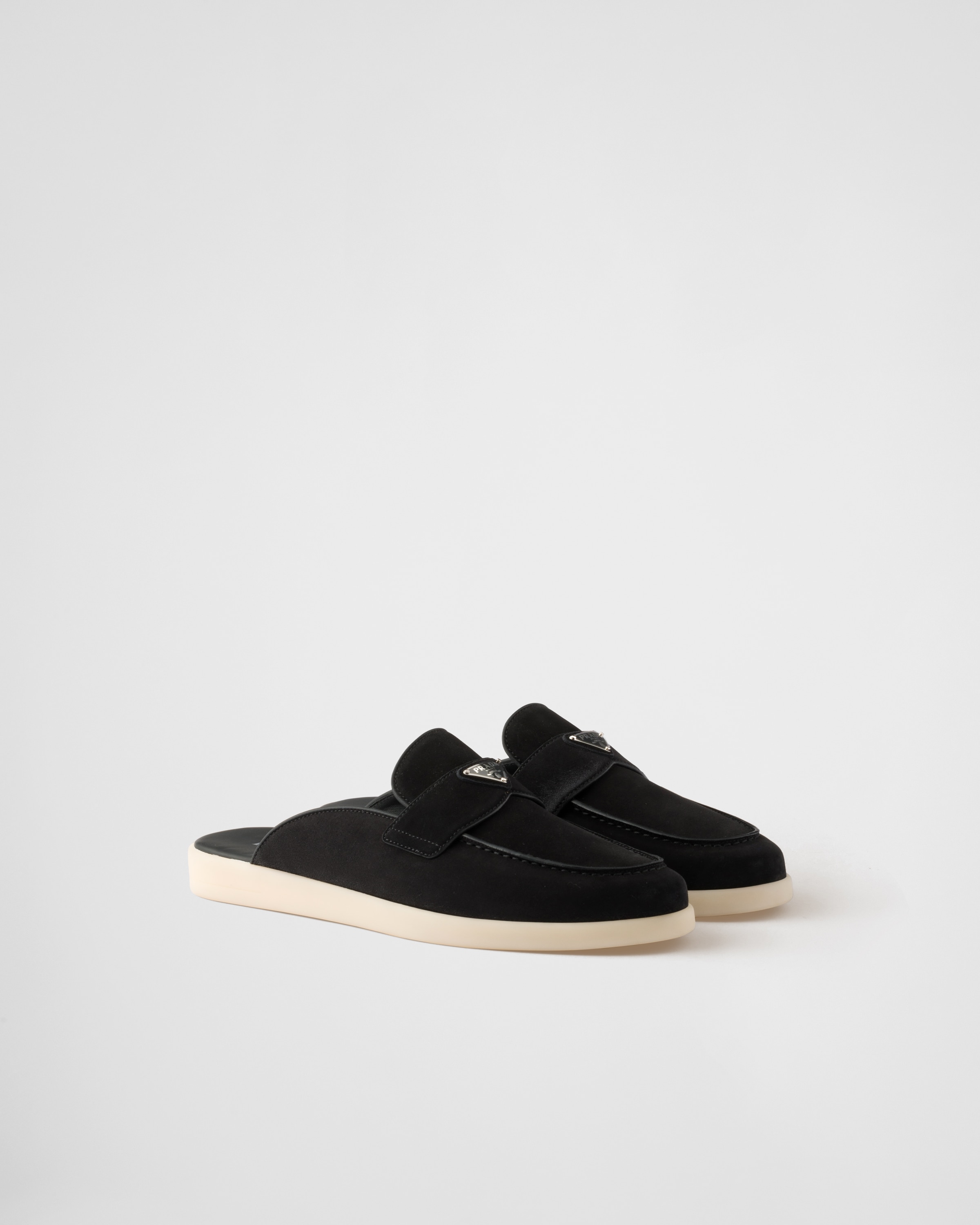Black Suede mules | PRADA - Luxembourg