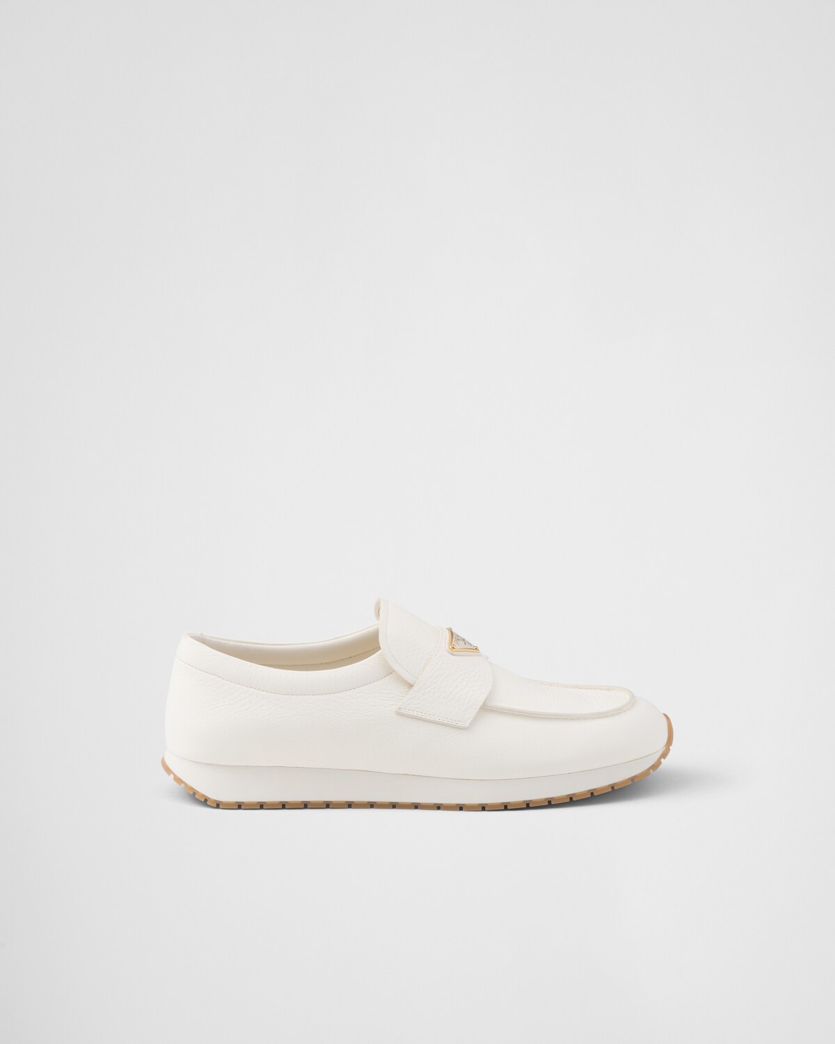 Ivory Leather Loafers | PRADA