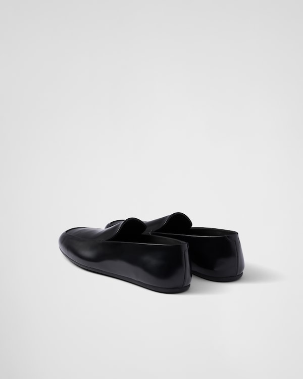 Brushed leather loafers - Black Brushed leather loafers - Black