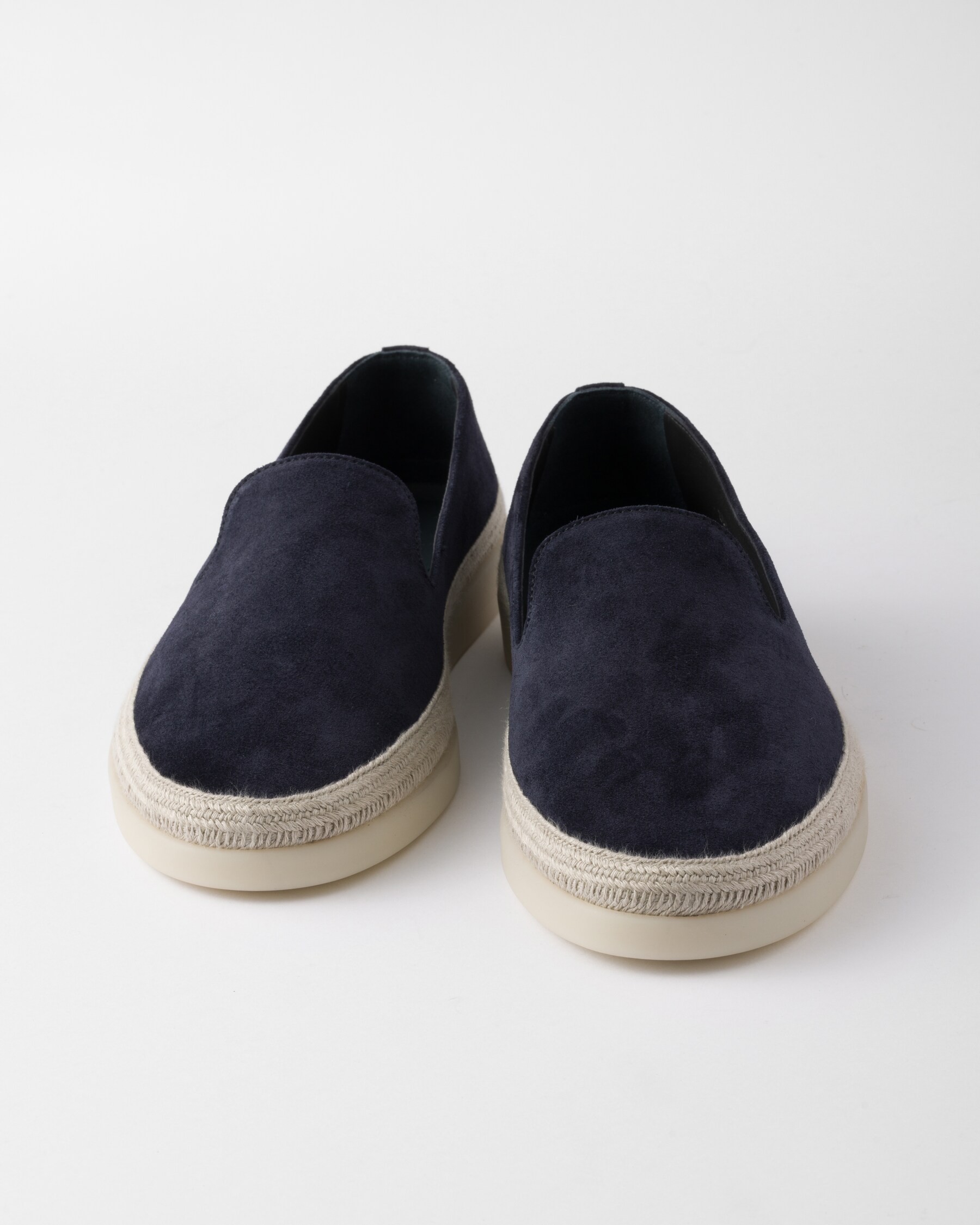 Pra Wine Suede Leather Loafers 25mm Rubber Sole