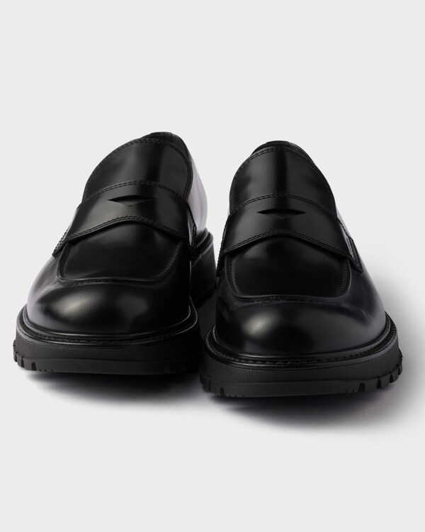 Brushed leather loafers Brushed leather loafers