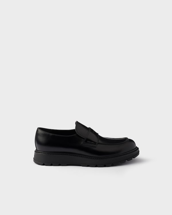 Brushed leather loafers Brushed leather loafers
