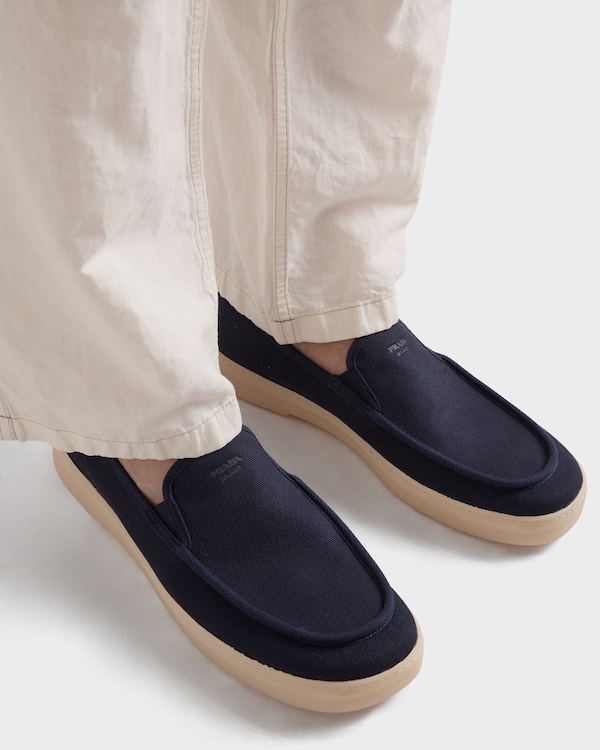 Fabric loafers - Baltic Blue Fabric loafers - Baltic Blue