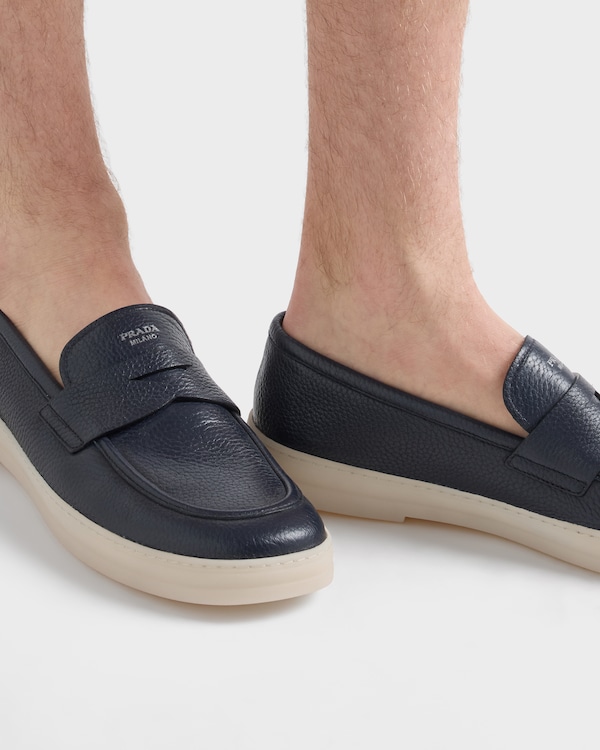 Leather loafers - Baltic Blue Leather loafers - Baltic Blue