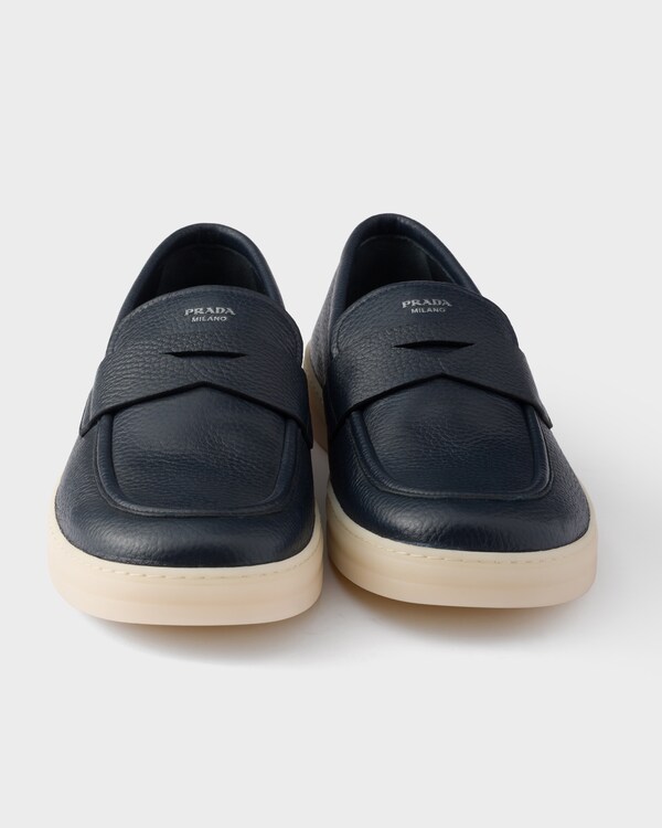 Leather loafers - Baltic Blue Leather loafers - Baltic Blue