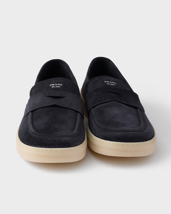 أحذية لوفر من الجلد السويدي - أزرق أحذية لوفر من الجلد السويدي - أزرق