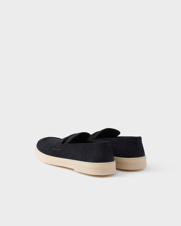 أحذية لوفر من الجلد السويدي - أزرق أحذية لوفر من الجلد السويدي - أزرق