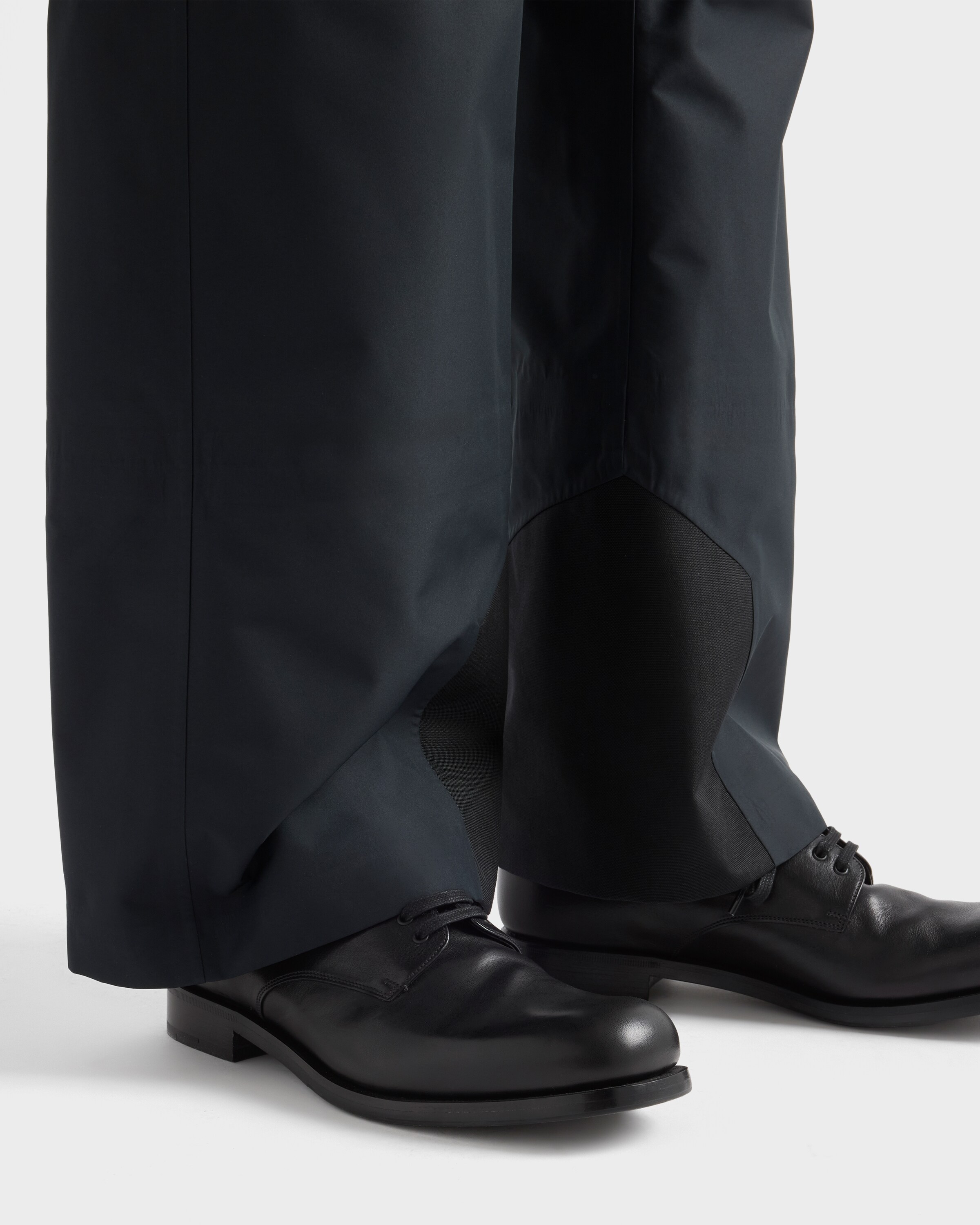 ブラック アンティークレザー レースアップ ダービーシューズ | PRADA
