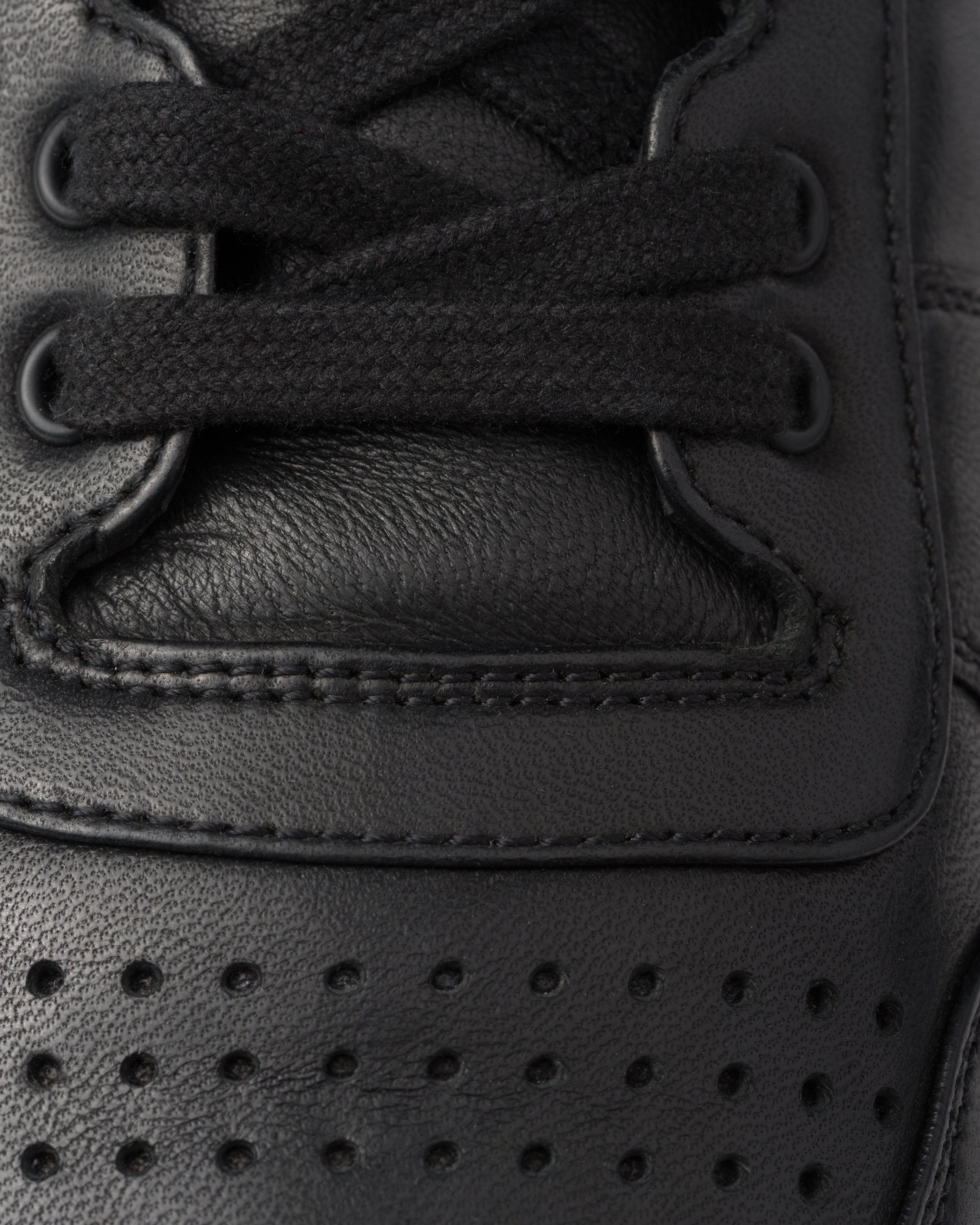 Black Downtown nappa leather sneakers | PRADA