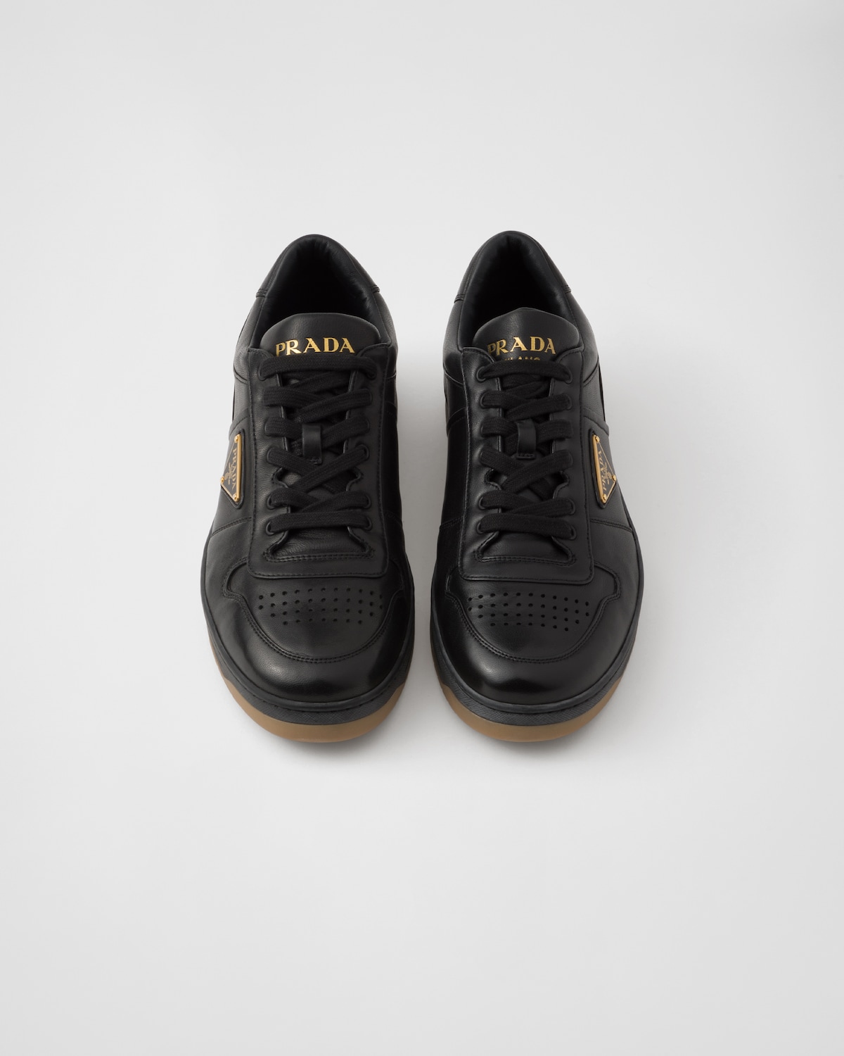 PRA DOWNTOWN NAPPA SNEAKERS WHITE AND GRAY CALFSKIN