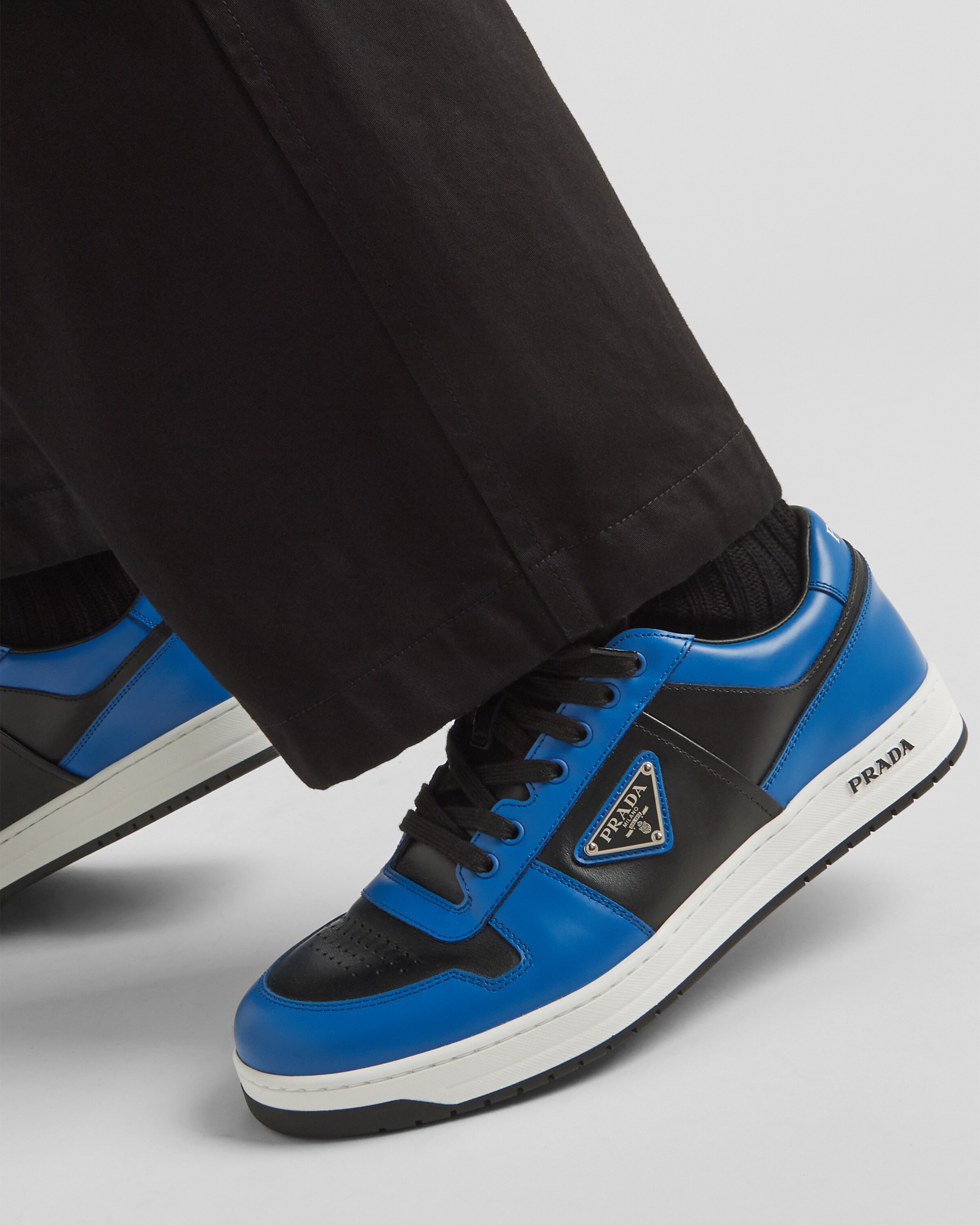 Blue and online black prada sneakers