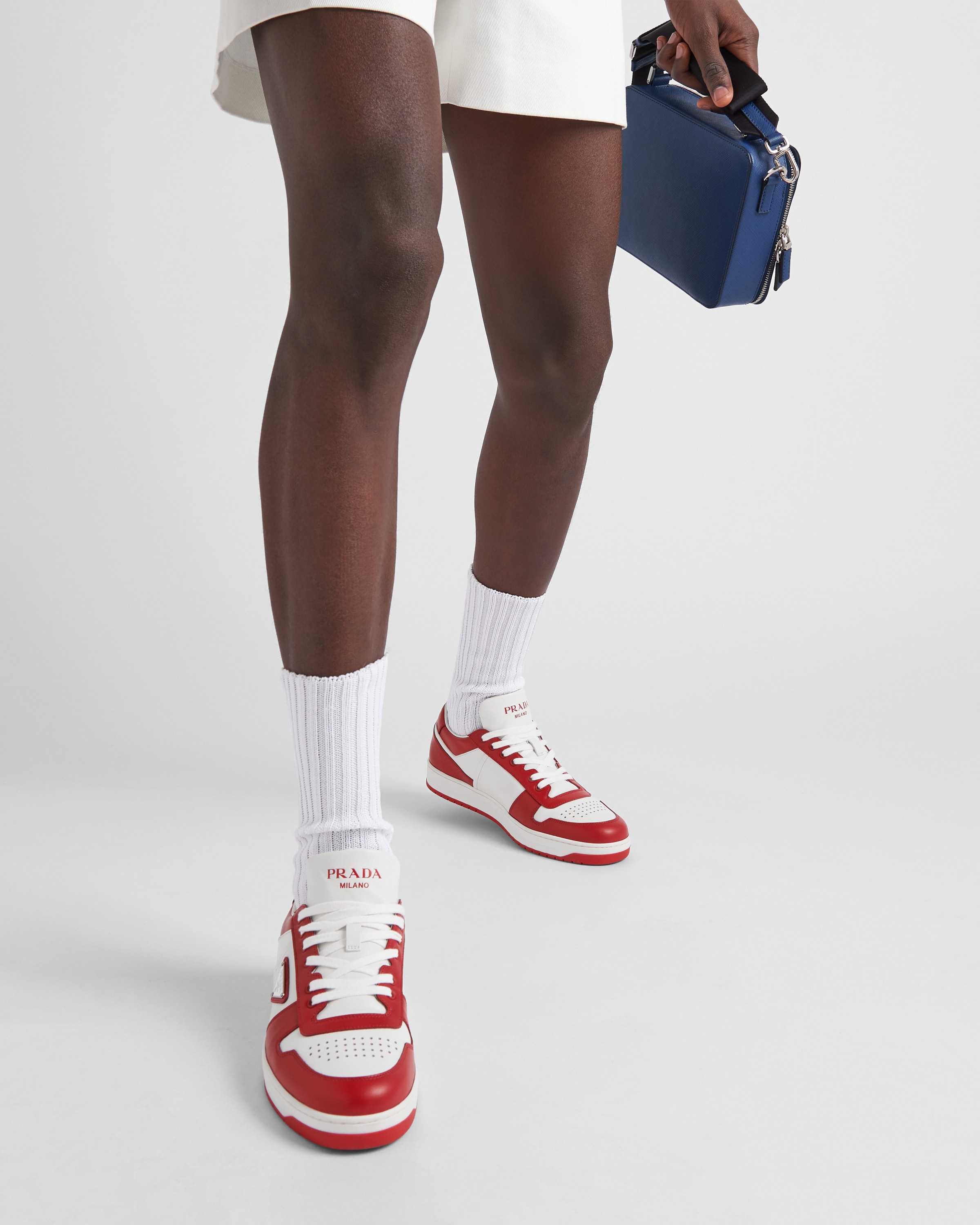 Prada sneakers on feet clearance