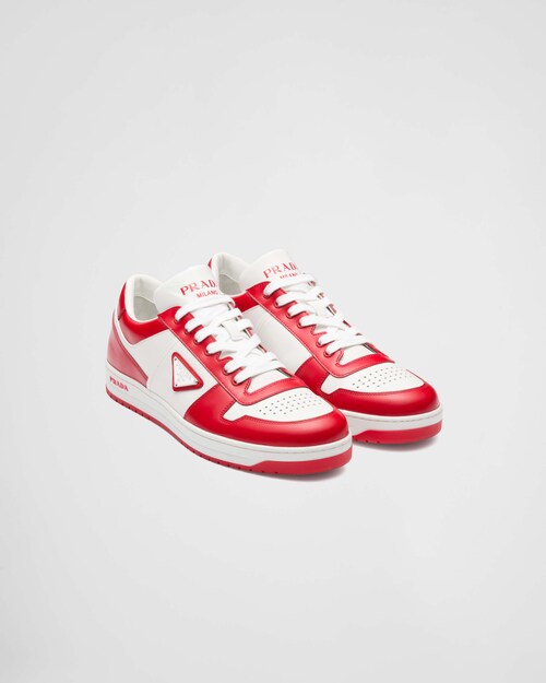 prada white leather sneakers