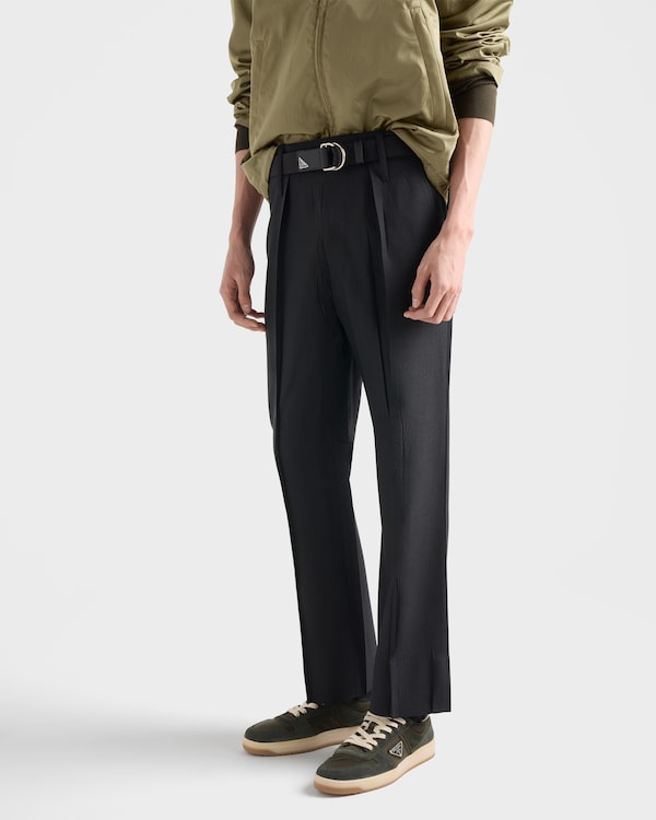 Downtown Re-Nylon and suede sneakers - Camouflage Green Downtown Re-Nylon and suede sneakers - Camouflage Green