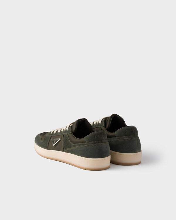 Downtown Re-Nylon and suede sneakers - Camouflage Green Downtown Re-Nylon and suede sneakers - Camouflage Green