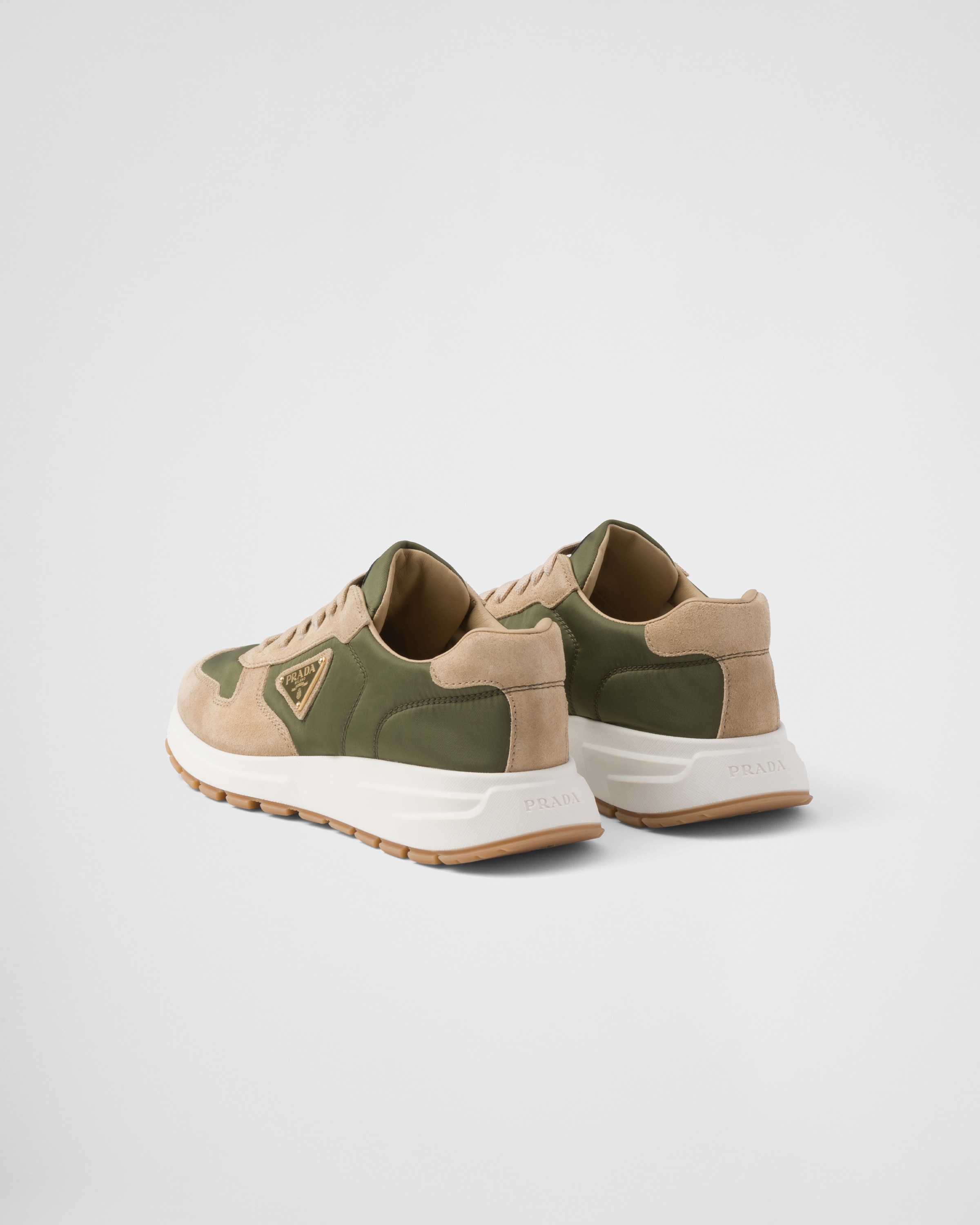Prax 01 leather and technical fabric sneakers outlet