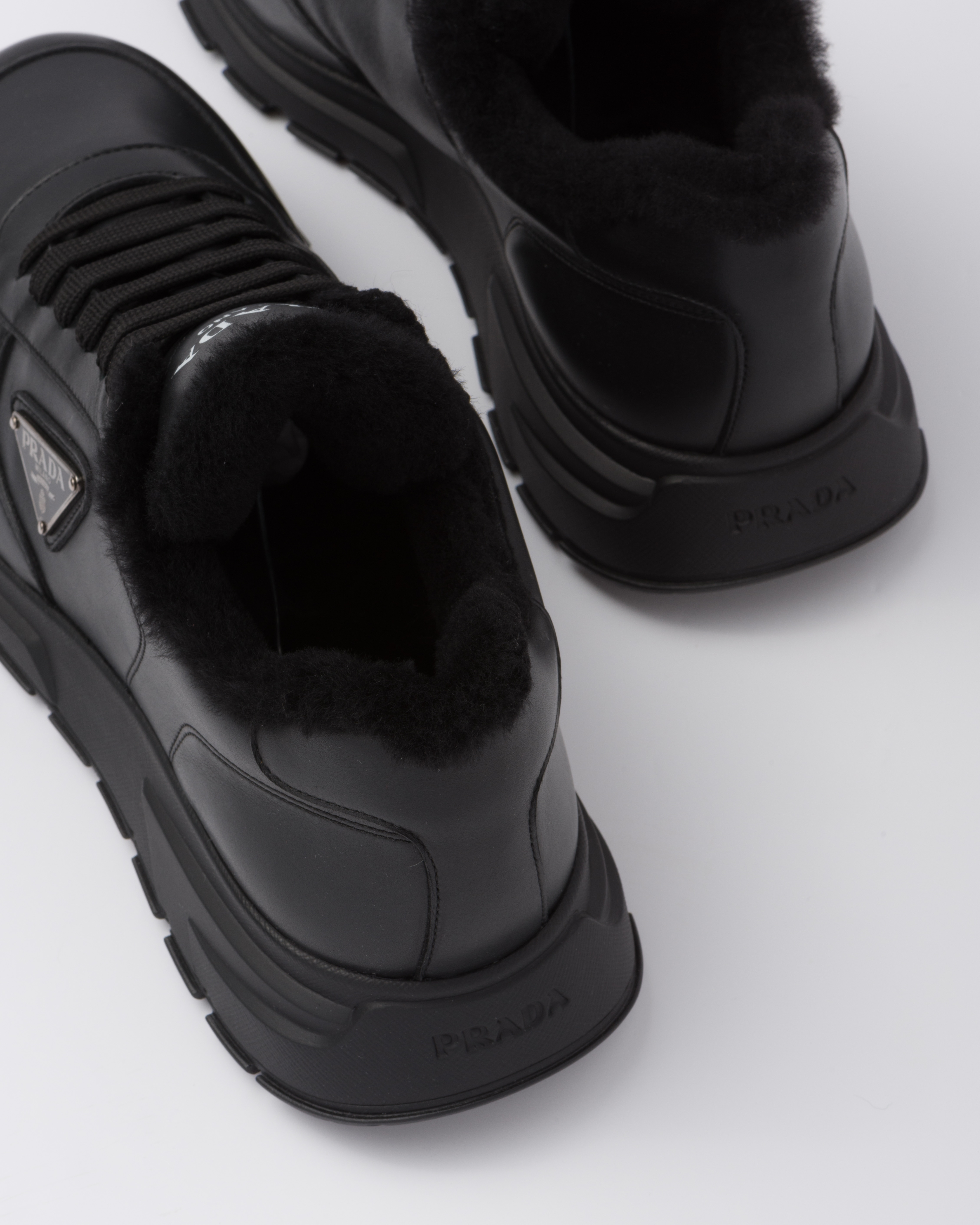 Prada black sneakers online