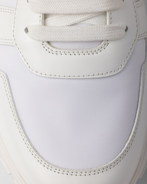 Prax 01 Re-Nylon and brushed leather sneakers Prax 01 Re-Nylon and brushed leather sneakers