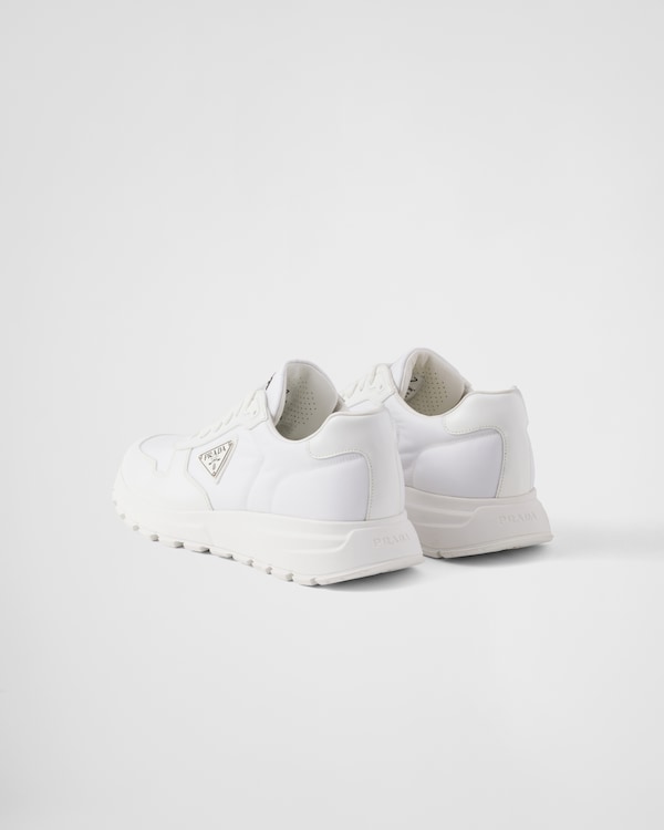 Prax 01 Re-Nylon and brushed leather sneakers Prax 01 Re-Nylon and brushed leather sneakers