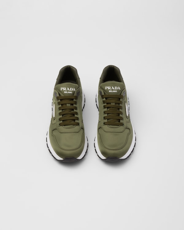 Military Green Prax 01 Re-nylon Sneakers | PRADA